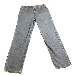 VTG Bill Blass Jeans Women's Size 12 Easy Fit 100% Cotton‎ Med Wash Straight Leg
